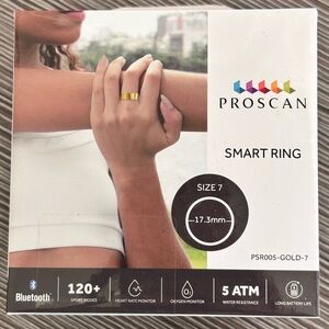 PROSCAN Gold-Tone Bluetooth Smart Ring Model PSR005--NWB--7